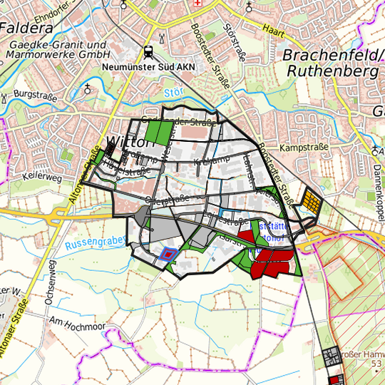Detaildarstellung der gesuchten Gewerbefläche