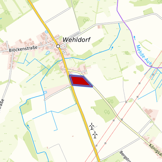 Detaildarstellung der gesuchten Gewerbefläche
