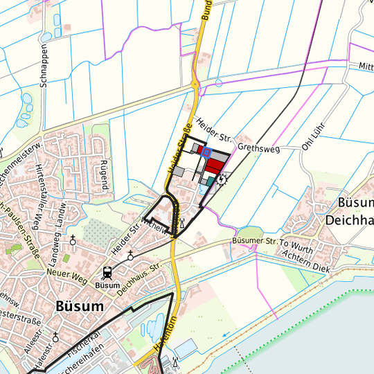 Detaildarstellung der gesuchten Gewerbefläche