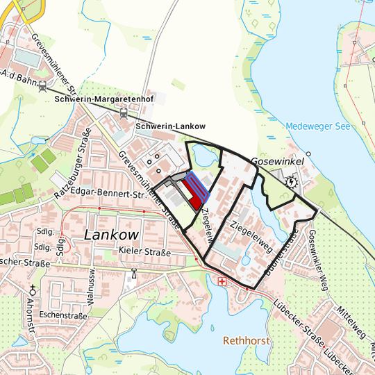Detaildarstellung der gesuchten Gewerbefläche