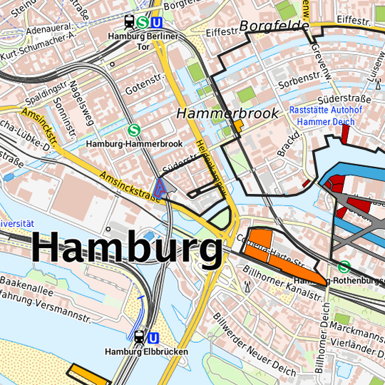 Detaildarstellung der gesuchten Gewerbefläche