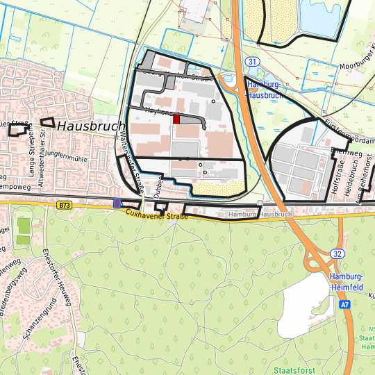 Detaildarstellung der gesuchten Gewerbefläche