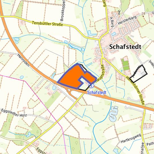 Detaildarstellung der gesuchten Gewerbefläche