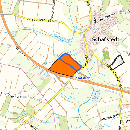 Detaildarstellung der gesuchten Gewerbefläche