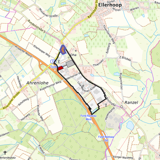 Detaildarstellung der gesuchten Gewerbefläche