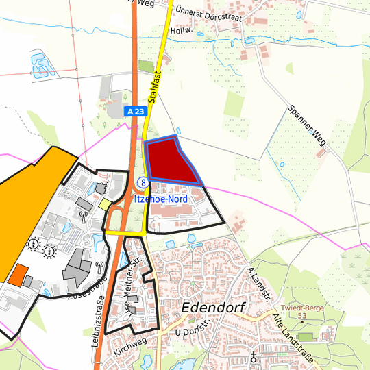 Detaildarstellung der gesuchten Gewerbefläche