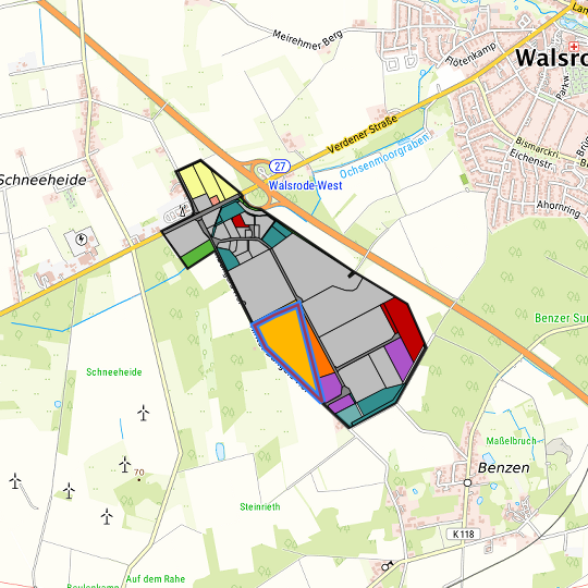 Detaildarstellung der gesuchten Gewerbefläche