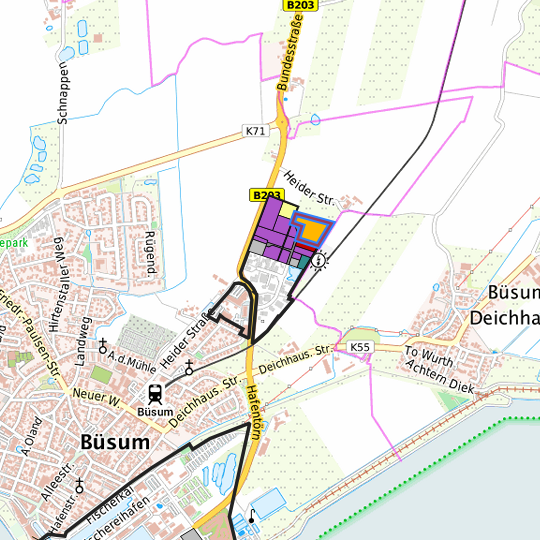 Detaildarstellung der gesuchten Gewerbefläche