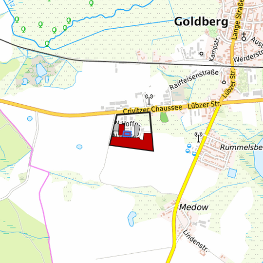 Detaildarstellung der gesuchten Gewerbefläche