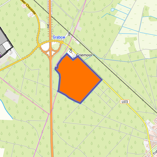 Detaildarstellung der gesuchten Gewerbefläche