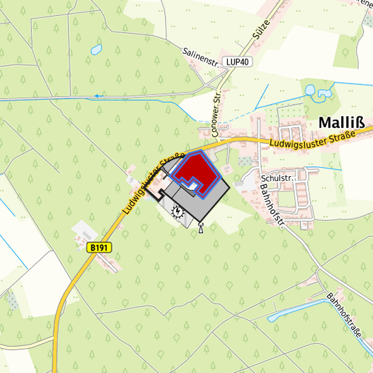 Detaildarstellung der gesuchten Gewerbefläche