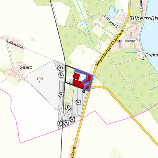 Detaildarstellung der gesuchten Gewerbefläche