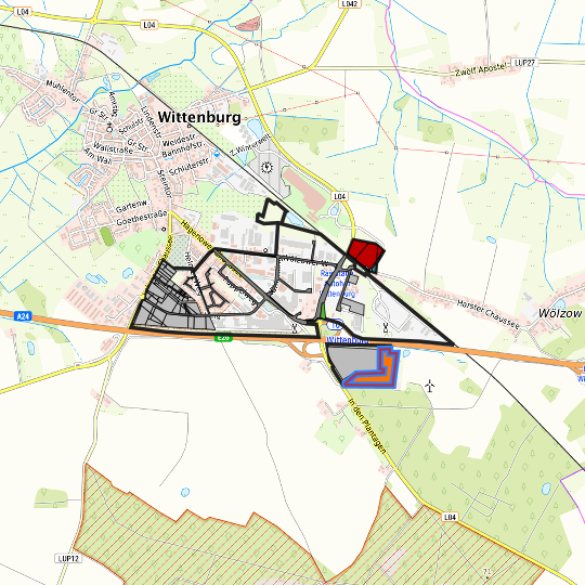 Detaildarstellung der gesuchten Gewerbefläche