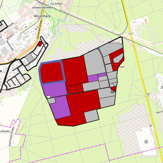 Detaildarstellung der gesuchten Gewerbefläche