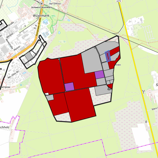 Detaildarstellung der gesuchten Gewerbefläche