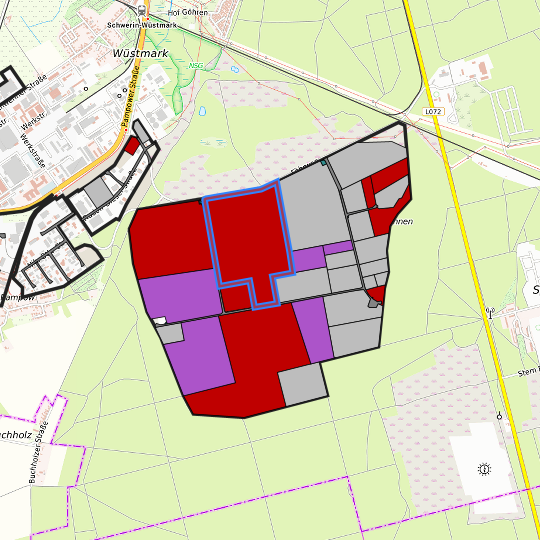 Detaildarstellung der gesuchten Gewerbefläche