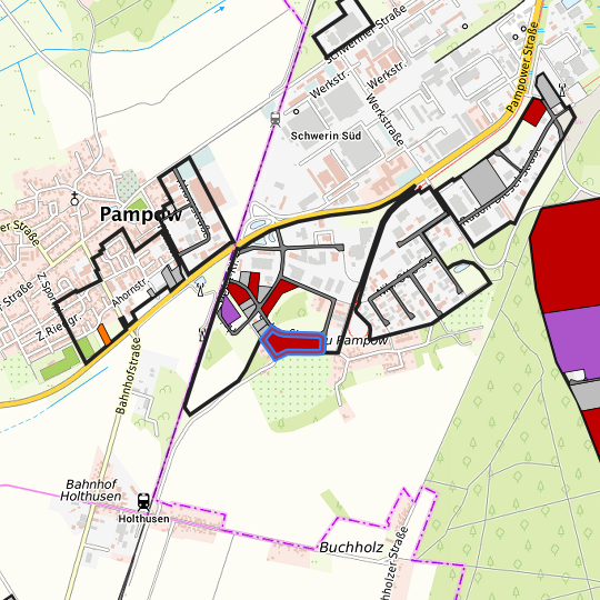 Detaildarstellung der gesuchten Gewerbefläche