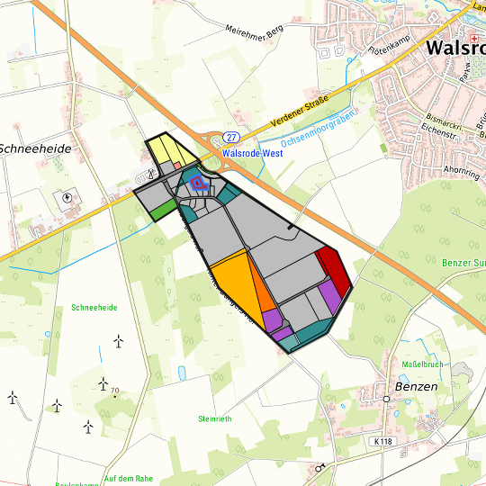 Detaildarstellung der gesuchten Gewerbefläche
