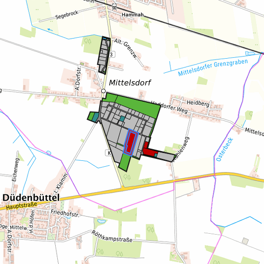 Detaildarstellung der gesuchten Gewerbefläche