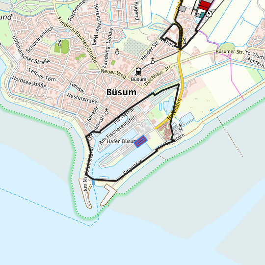 Detaildarstellung der gesuchten Gewerbefläche