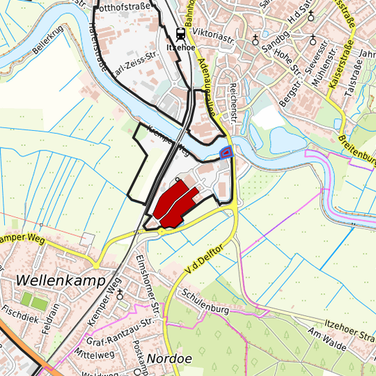 Detaildarstellung der gesuchten Gewerbefläche