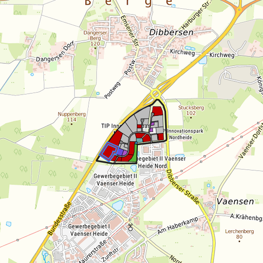 Detaildarstellung der gesuchten Gewerbefläche