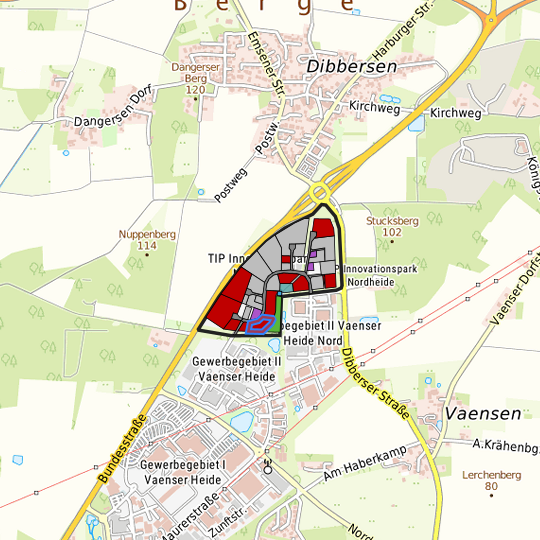 Detaildarstellung der gesuchten Gewerbefläche