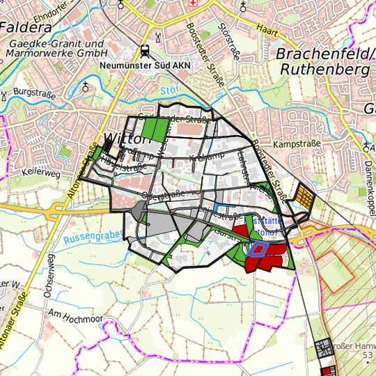 Detaildarstellung der gesuchten Gewerbefläche