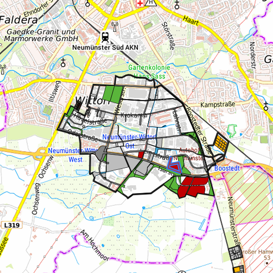 Detaildarstellung der gesuchten Gewerbefläche