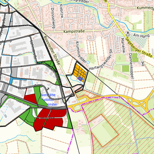 Detaildarstellung der gesuchten Gewerbefläche