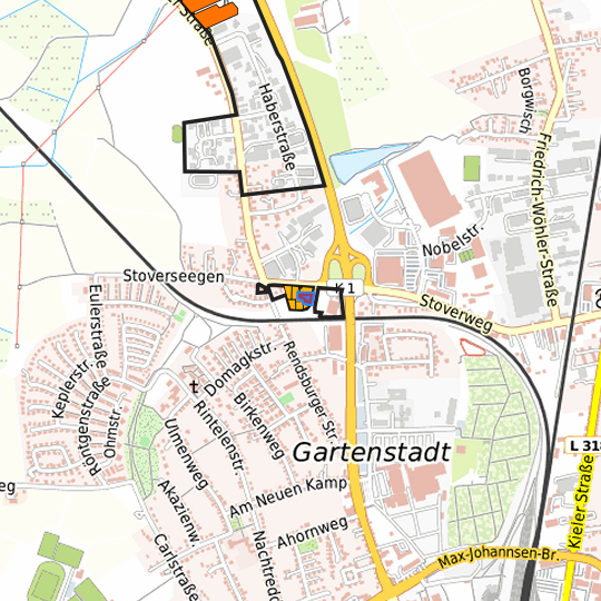 Detaildarstellung der gesuchten Gewerbefläche