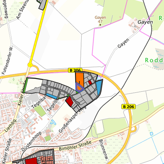 Detaildarstellung der gesuchten Gewerbefläche
