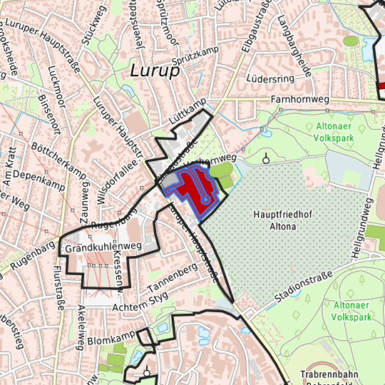 Detaildarstellung der gesuchten Gewerbefläche