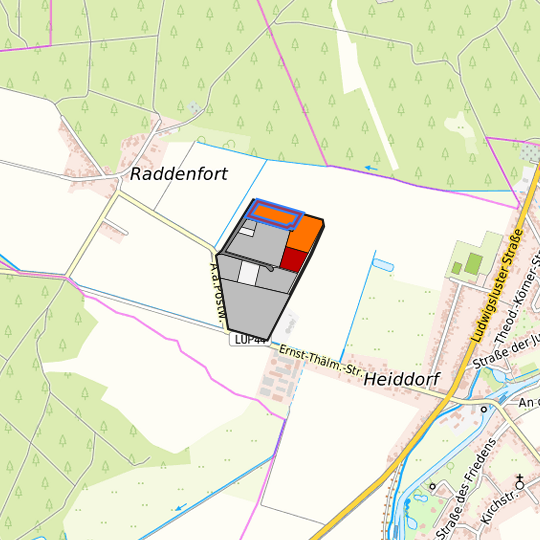 Detaildarstellung der gesuchten Gewerbefläche