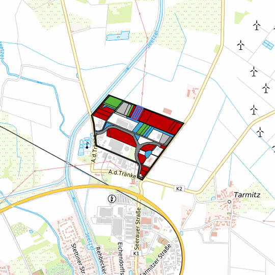 Detaildarstellung der gesuchten Gewerbefläche
