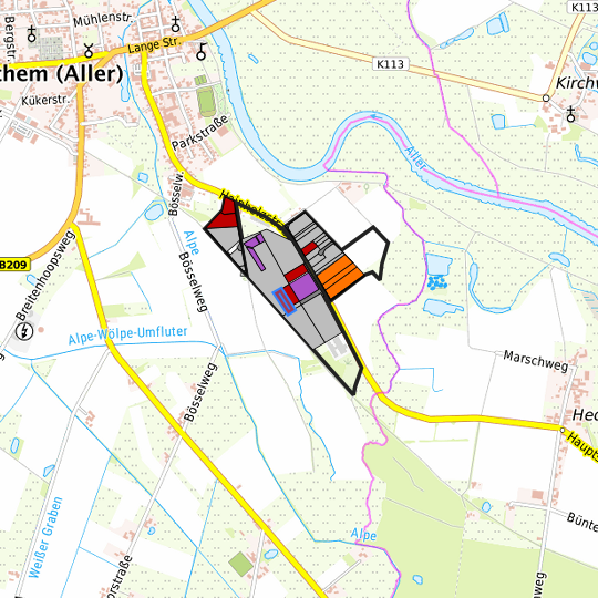 Detaildarstellung der gesuchten Gewerbefläche