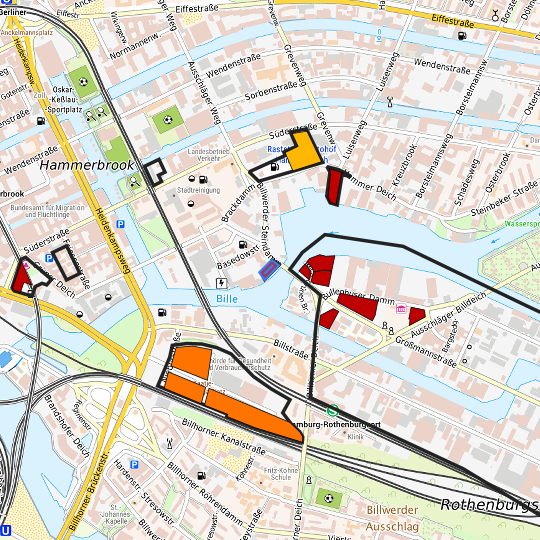 Detaildarstellung der gesuchten Gewerbefläche