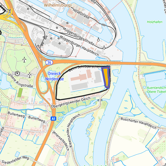 Detaildarstellung der gesuchten Gewerbefläche