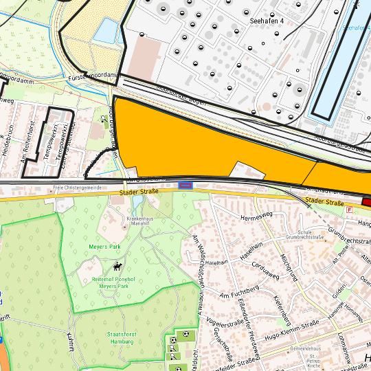 Detaildarstellung der gesuchten Gewerbefläche