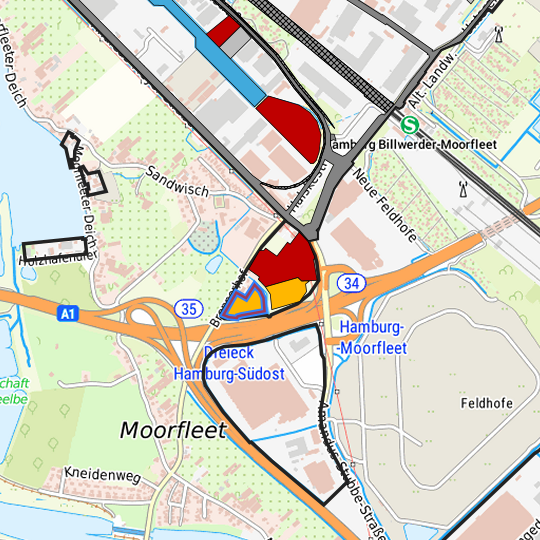 Detaildarstellung der gesuchten Gewerbefläche
