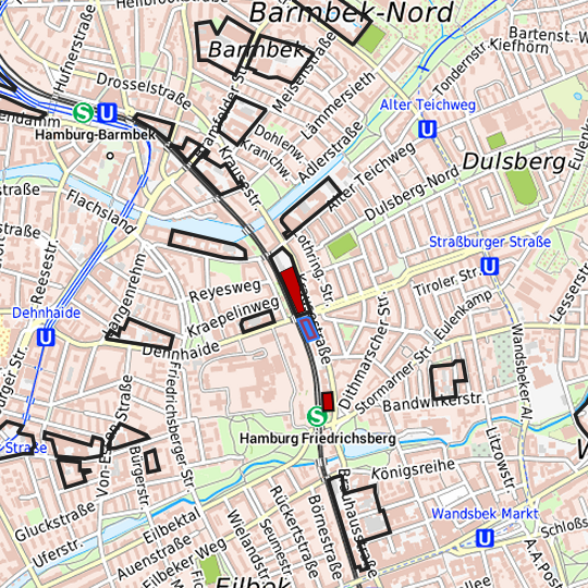 Detaildarstellung der gesuchten Gewerbefläche
