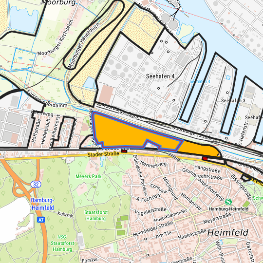 Detaildarstellung der gesuchten Gewerbefläche