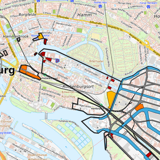 Detaildarstellung der gesuchten Gewerbefläche