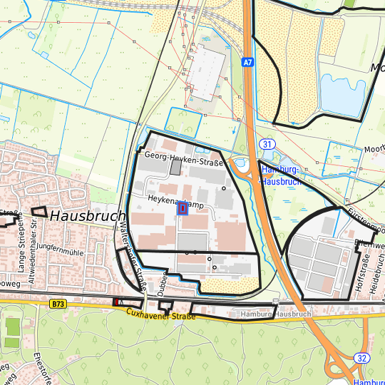 Detaildarstellung der gesuchten Gewerbefläche