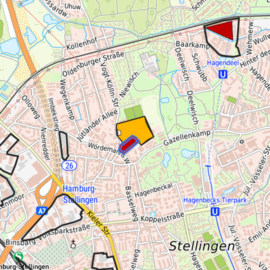 Detaildarstellung der gesuchten Gewerbefläche