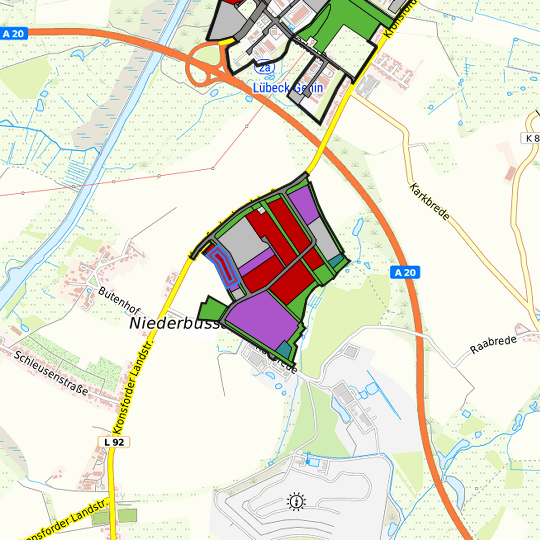 Detaildarstellung der gesuchten Gewerbefläche