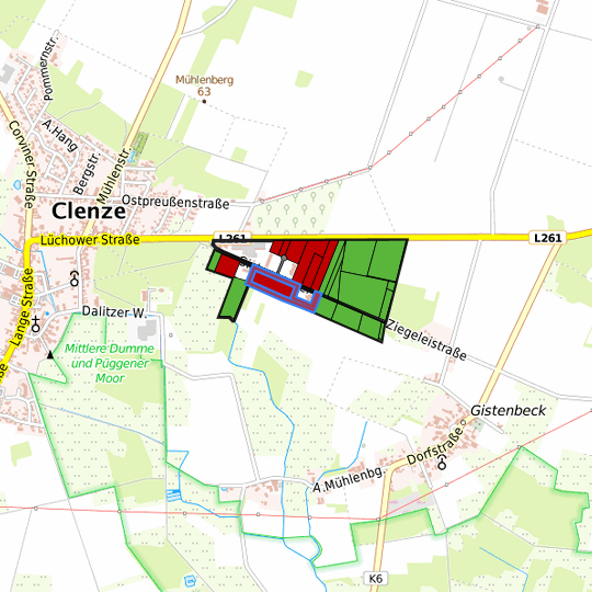 Detaildarstellung der gesuchten Gewerbefläche