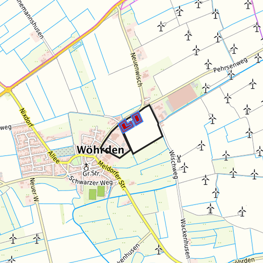 Detaildarstellung der gesuchten Gewerbefläche