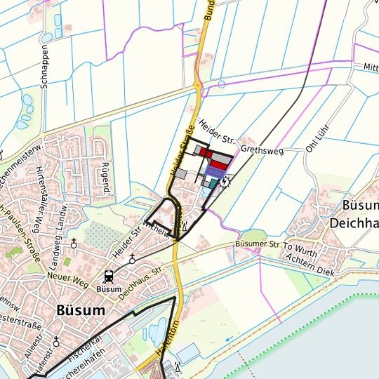 Detaildarstellung der gesuchten Gewerbefläche