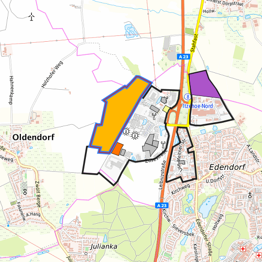 Detaildarstellung der gesuchten Gewerbefläche